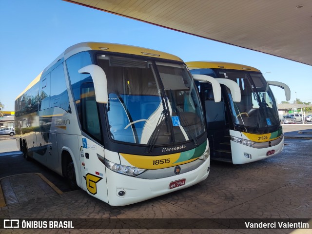 Empresa Gontijo de Transportes 18515 na cidade de Ribeirão Preto, São Paulo, Brasil, por Vanderci Valentim. ID da foto: 11342346.