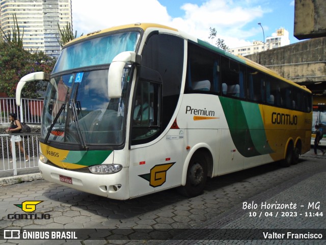 Empresa Gontijo de Transportes 14865 na cidade de Belo Horizonte, Minas Gerais, Brasil, por Valter Francisco. Número da foto: #11339697.