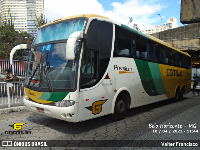 Empresa Gontijo de Transportes 14865 na cidade de Belo Horizonte, Minas Gerais, Brasil, por Valter Francisco. ID da foto: 11339697.