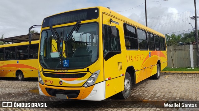 Via Metro Transportes Urbanos 3470 na cidade de Ilhéus, Bahia, Brasil, por Wesllei Santos. Número da foto: #11341837.