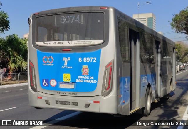 Transwolff Transportes e Turismo 6 6972 na cidade de São Paulo, São Paulo, Brasil, por Diego Cardoso da Silva. Número da foto: #11342779.