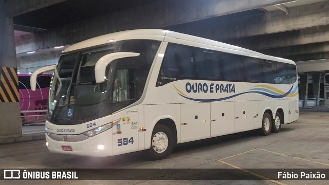 Viação Ouro e Prata 584 na cidade de Curitiba, Paraná, Brasil, por Fábio Paixão. Número da foto: #11344943.