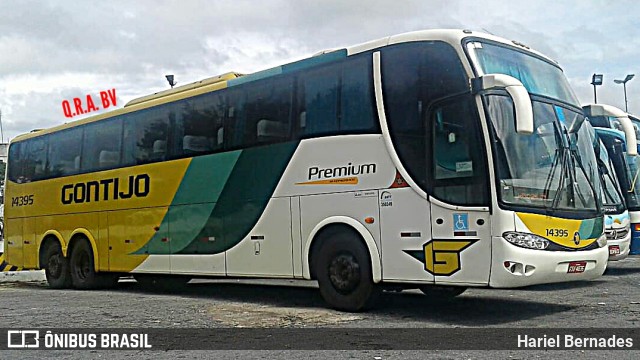 Empresa Gontijo de Transportes 14395 na cidade de Aparecida, São Paulo, Brasil, por Hariel Bernades. ID da foto: 11342692.