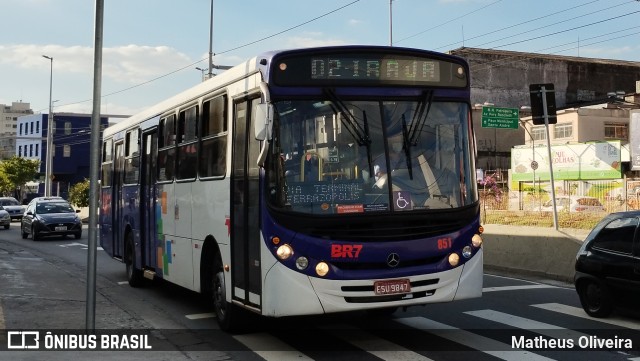 BR7 Mobilidade 851 na cidade de São Bernardo do Campo, São Paulo, Brasil, por Matheus Oliveira. Número da foto: #11343006.