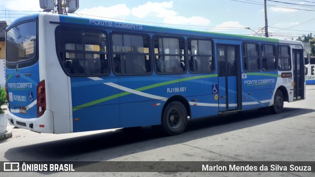 Viação Ponte Coberta RJ 190.001 na cidade de Nova Iguaçu, Rio de Janeiro, Brasil, por Marlon Mendes da Silva Souza. Número da foto: #11343932.