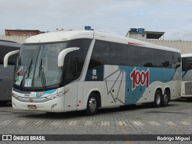 Auto Viação 1001 3846 na cidade de Rio de Janeiro, Rio de Janeiro, Brasil, por Rodrigo Miguel. ID da foto: 11345261.