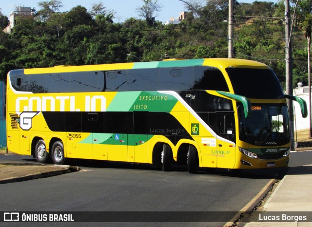 Empresa Gontijo de Transportes 25055 na cidade de Araxá, Minas Gerais, Brasil, por Lucas Borges . ID da foto: 11343783.