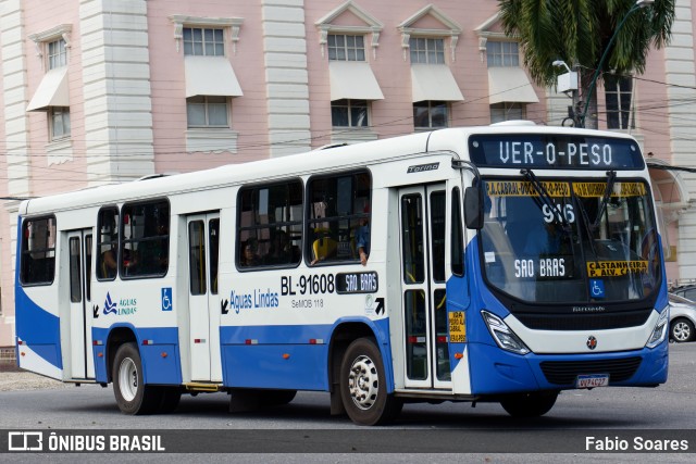 Transportes Águas Lindas BL-91608 na cidade de Belém, Pará, Brasil, por Fabio Soares. Número da foto: #11343305.