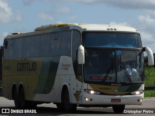 Empresa Gontijo de Transportes 14880 na cidade de Nossa Senhora do Socorro, Sergipe, Brasil, por Cristopher Pietro. ID da foto: 11342876.