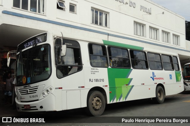 Viação Pinheiral RJ 189.010 na cidade de Barra do Piraí, Rio de Janeiro, Brasil, por Paulo Henrique Pereira Borges. Número da foto: #11411770.