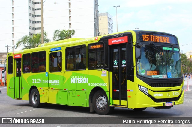 Santo Antônio Transportes Niterói 2.2.024 na cidade de Niterói, Rio de Janeiro, Brasil, por Paulo Henrique Pereira Borges. Número da foto: #11411564.