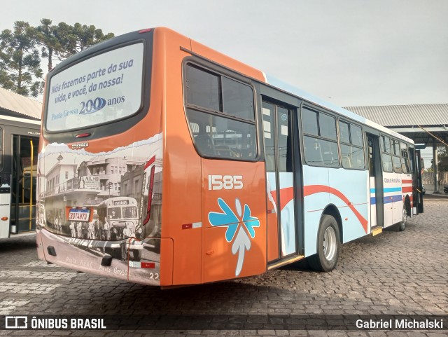 VCG - Viação Campos Gerais 1585 na cidade de Ponta Grossa, Paraná, Brasil, por Gabriel Michalski. ID da foto: 11411487.