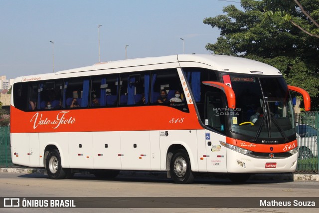 Viação Vale do Tietê 848 na cidade de São Paulo, São Paulo, Brasil, por Matheus Souza. ID da foto: 11412505.