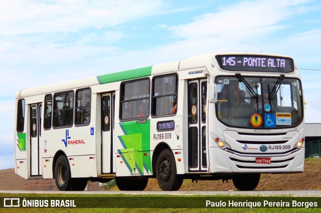 Viação Pinheiral RJ 189.009 na cidade de Barra do Piraí, Rio de Janeiro, Brasil, por Paulo Henrique Pereira Borges. ID da foto: 11411714.