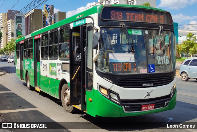 Rápido Cuiabá Transporte Urbano 2116 na cidade de Cuiabá, Mato Grosso, Brasil, por Leon Gomes. ID da foto: 11411337.