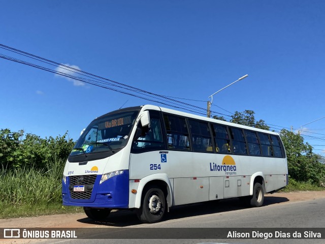 Litorânea Transportes 254 na cidade de Parnamirim, Rio Grande do Norte, Brasil, por Alison Diego Dias da Silva. Número da foto: #11441016.