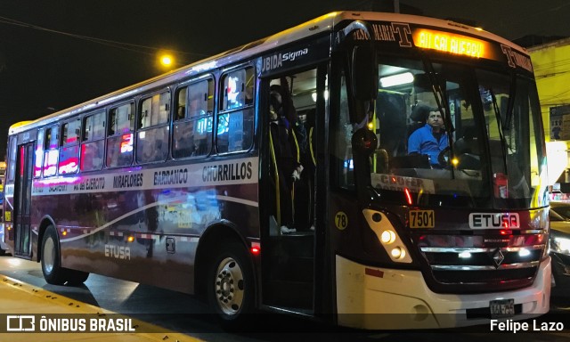 ETUSA 78 na cidade de Chorrillos, Lima, Lima Metropolitana, Peru, por Felipe Lazo. Número da foto: #11438558.