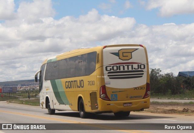 Empresa Gontijo de Transportes 7030 na cidade de Vitória da Conquista, Bahia, Brasil, por Rava Ogawa. ID da foto: 11439029.