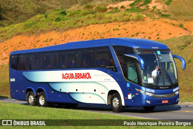 Viação Águia Branca 26210 na cidade de Aparecida, São Paulo, Brasil, por Paulo Henrique Pereira Borges. ID da foto: 11440260.