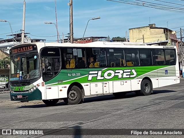 Transportes Flores RJ 128.325 na cidade de São João de Meriti, Rio de Janeiro, Brasil, por Filipe de Sousa Anacleto. ID da foto: 11440757.