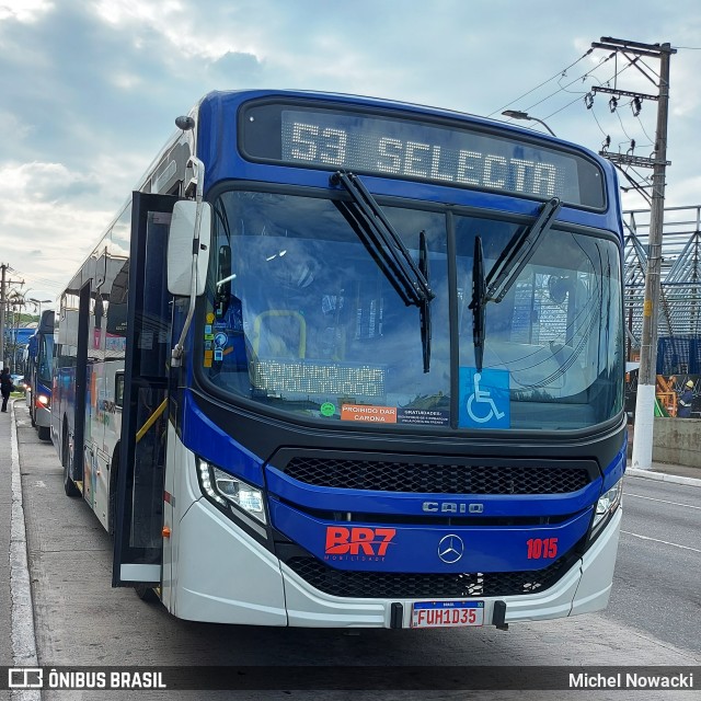BR7 Mobilidade 1015 na cidade de São Bernardo do Campo, São Paulo, Brasil, por Michel Nowacki. Número da foto: #11441403.