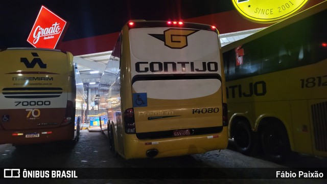 Empresa Gontijo de Transportes 14080 na cidade de Estiva, Minas Gerais, Brasil, por Fábio Paixão. ID da foto: 11441431.