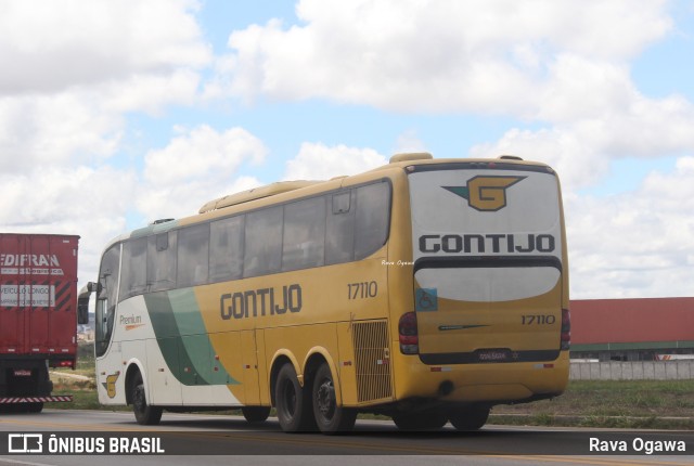 Empresa Gontijo de Transportes 17110 na cidade de Vitória da Conquista, Bahia, Brasil, por Rava Ogawa. ID da foto: 11439019.