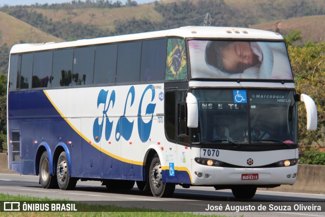 KLG Viagens e Turismo 7070 na cidade de Roseira, São Paulo, Brasil, por José Augusto de Souza Oliveira. ID da foto: 11441012.