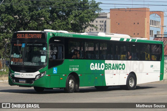 Viação Galo Branco RJ 181.084 na cidade de Niterói, Rio de Janeiro, Brasil, por Matheus Souza. Número da foto: #11440800.