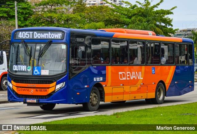 Evanil Transportes e Turismo RJ 132.138 na cidade de Rio de Janeiro, Rio de Janeiro, Brasil, por Marlon Generoso. ID da foto: 11444046.