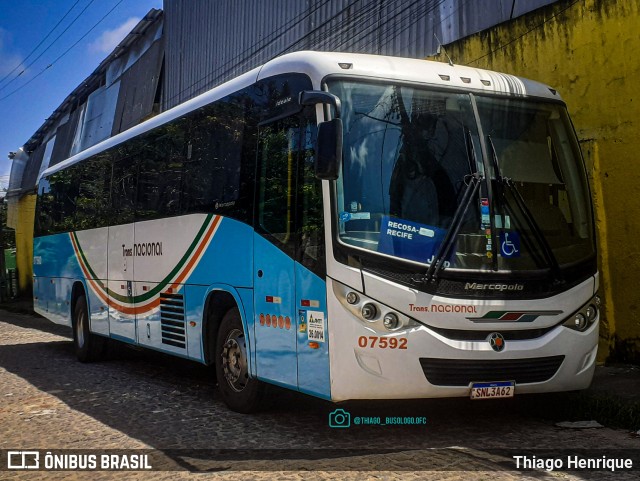 TBS - Travel Bus Service > Transnacional Fretamento 07592 na cidade de Recife, Pernambuco, Brasil, por Thiago Henrique. Número da foto: #11443801.