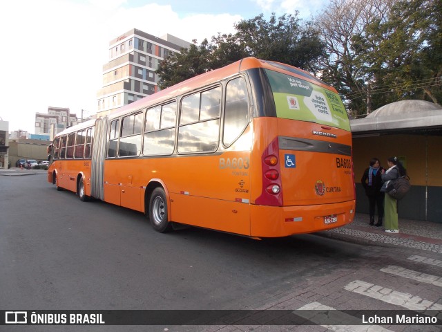 Transporte Coletivo Glória BA603 na cidade de Curitiba, Paraná, Brasil, por Lohan Mariano. Número da foto: #11443072.