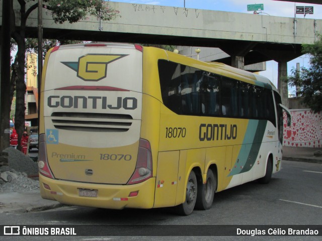 Empresa Gontijo de Transportes 18070 na cidade de Belo Horizonte, Minas Gerais, Brasil, por Douglas Célio Brandao. ID da foto: 11442942.