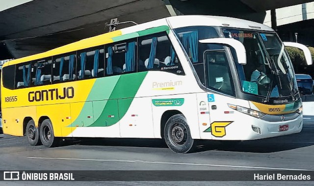 Empresa Gontijo de Transportes 18655 na cidade de Belo Horizonte, Minas Gerais, Brasil, por Hariel Bernades. Número da foto: #11444061.