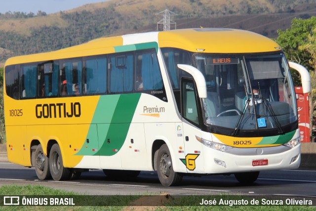 Empresa Gontijo de Transportes 18025 na cidade de Roseira, São Paulo, Brasil, por José Augusto de Souza Oliveira. ID da foto: 11443722.