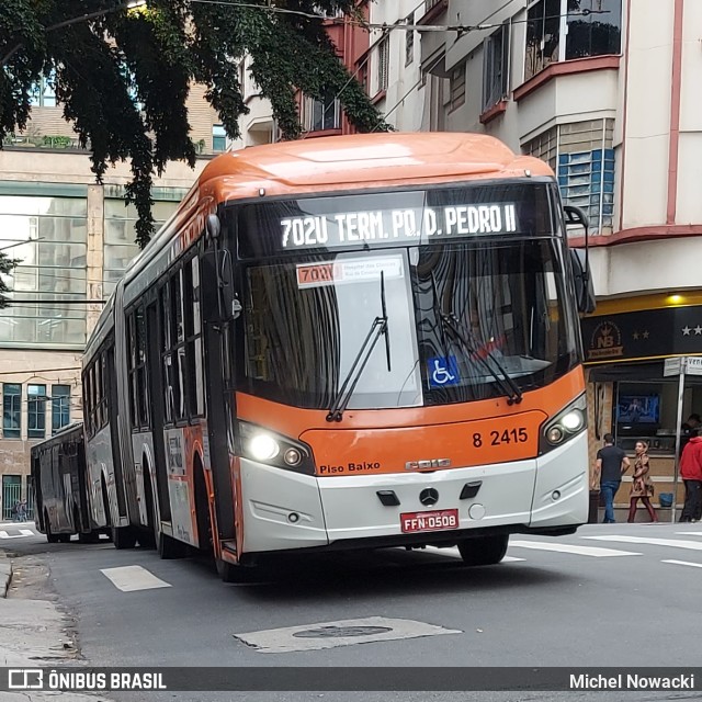 Viação Gato Preto 8 2415 na cidade de São Paulo, São Paulo, Brasil, por Michel Nowacki. Número da foto: #11442408.