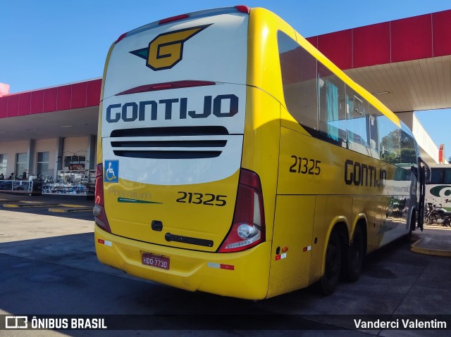 Empresa Gontijo de Transportes 21325 na cidade de Ribeirão Preto, São Paulo, Brasil, por Vanderci Valentim. ID da foto: 11441931.