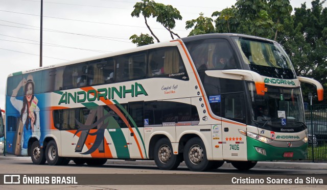 Empresa de Transportes Andorinha 7406 na cidade de São Paulo, São Paulo, Brasil, por Cristiano Soares da Silva. Número da foto: #11443595.