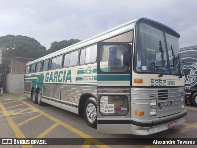 Viação Garcia 5392 na cidade de Maringá, Paraná, Brasil, por Alexandre Tavares. ID da foto: 11442929.