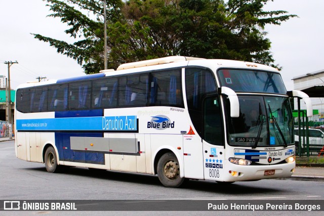 VIDA - Viação Danúbio Azul 8008 na cidade de São Paulo, São Paulo, Brasil, por Paulo Henrique Pereira Borges. Número da foto: #11443600.