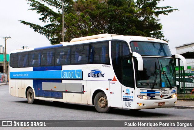 VIDA - Viação Danúbio Azul 8008 na cidade de São Paulo, São Paulo, Brasil, por Paulo Henrique Pereira Borges. ID da foto: 11443600.