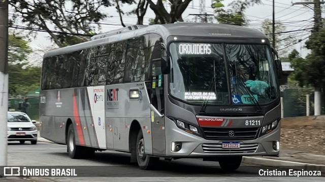 Next Mobilidade - ABC Sistema de Transporte 81.211 na cidade de São Paulo, São Paulo, Brasil, por Cristian Espinoza. ID da foto: 11444280.