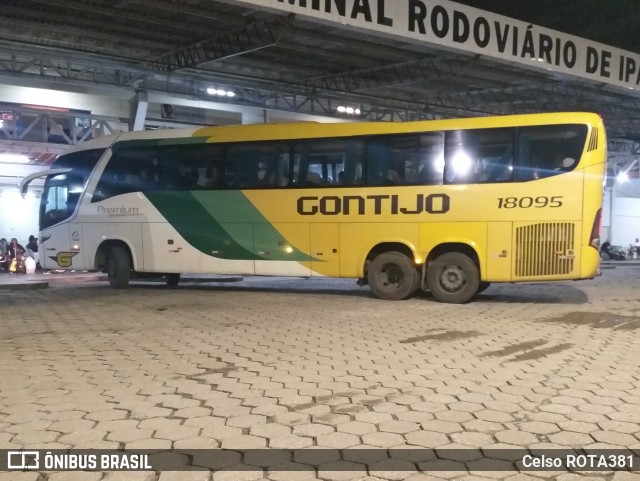 Empresa Gontijo de Transportes 18095 na cidade de Ipatinga, Minas Gerais, Brasil, por Celso ROTA381. ID da foto: 11442915.