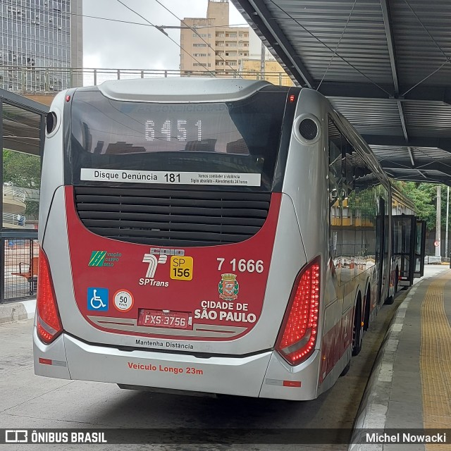 Viação Campo Belo 7 1666 na cidade de São Paulo, São Paulo, Brasil, por Michel Nowacki. Número da foto: #11443459.