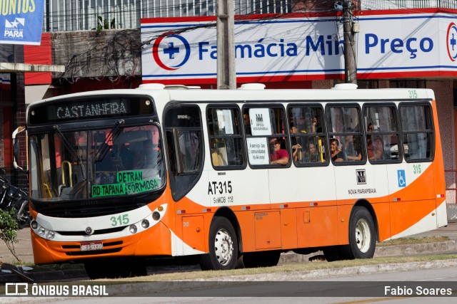 Empresa de Transportes Nova Marambaia AT-315 na cidade de Belém, Pará, Brasil, por Fabio Soares. ID da foto: 11442678.