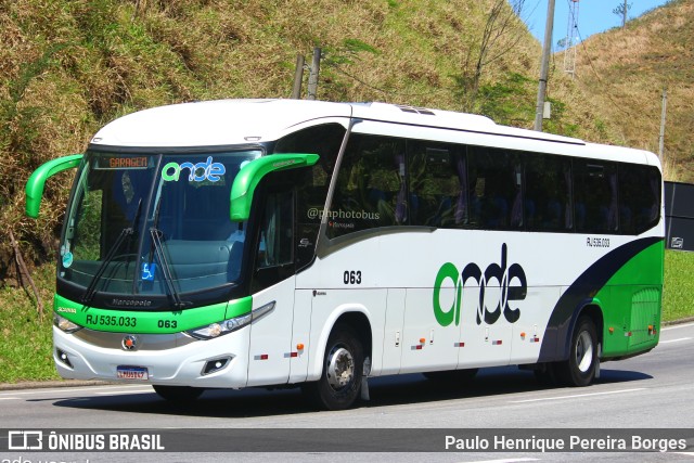 JH de Paula Transporte e Turismo 063 na cidade de Piraí, Rio de Janeiro, Brasil, por Paulo Henrique Pereira Borges. ID da foto: 11443469.