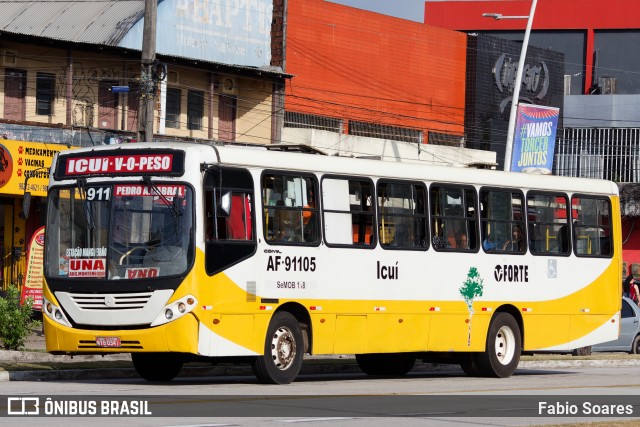 Viação Forte AF-91105 na cidade de Belém, Pará, Brasil, por Fabio Soares. ID da foto: 11441838.