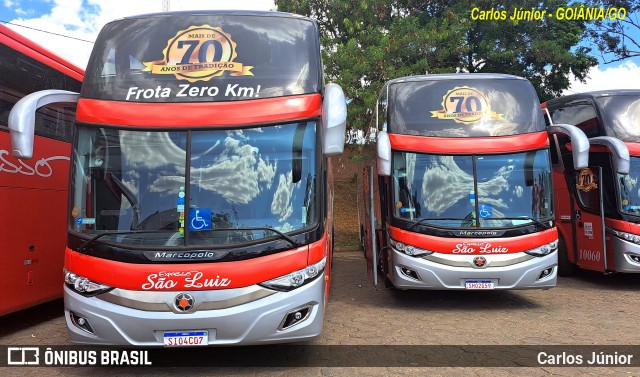 Expresso São Luiz 10080 na cidade de Goiânia, Goiás, Brasil, por Carlos Júnior. ID da foto: 11446819.