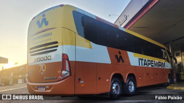 Viação Nova Itapemirim 70000 na cidade de João Monlevade, Minas Gerais, Brasil, por Fábio Paixão. Número da foto: #11446575.