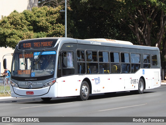 TCB - Sociedade de Transportes Coletivos de Brasília 01095 2 na cidade de Brasília, Distrito Federal, Brasil, por Rodrigo Fonseca. ID da foto: 11446971.